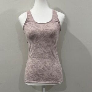Athleta Mauve Floral Tank Top